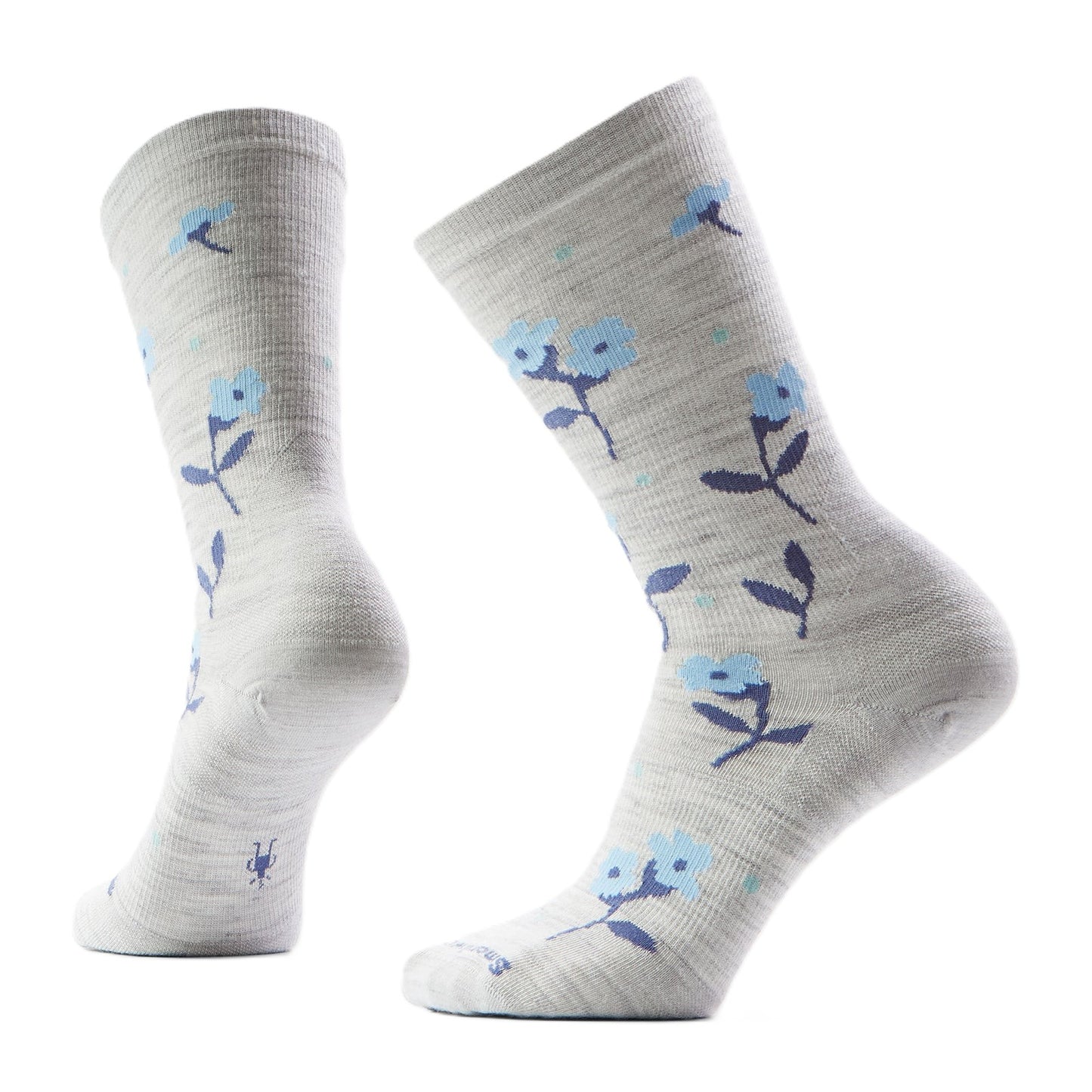 Smartwool Everyday Garden Gala Crew Socks - Ash | Zero Cushion