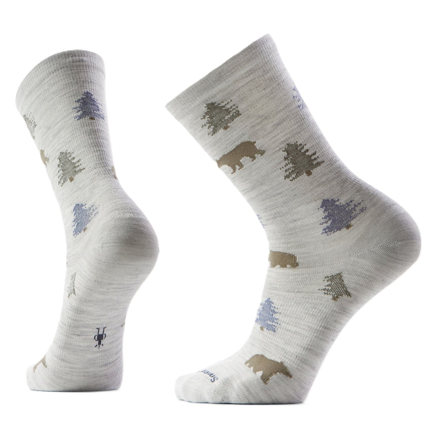 Smartwool Everyday Through the Trees Crew Socks - Ash | Zero Cushion