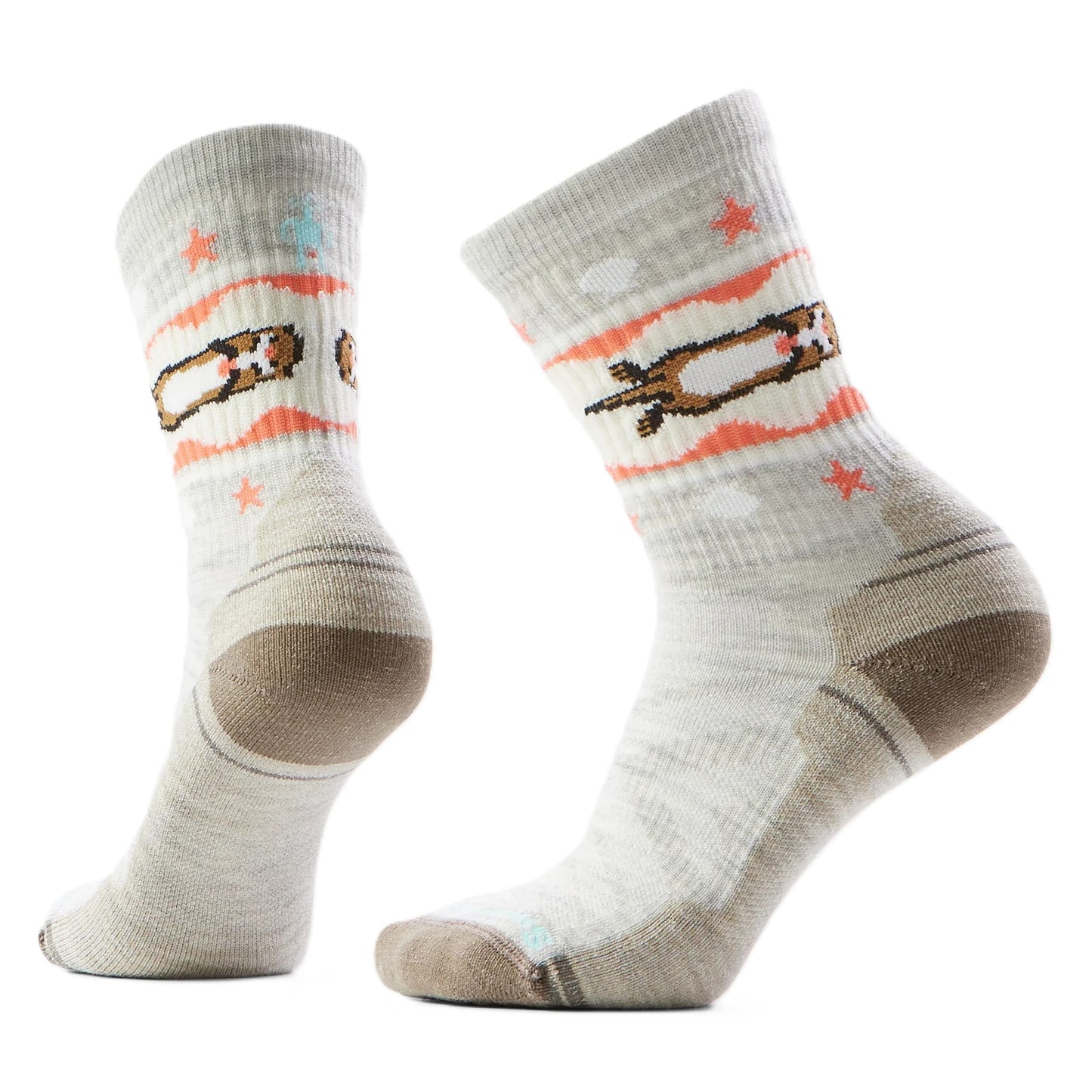 Smartwool Hike Otter Float Crew Socks - Ash | Light Cushion