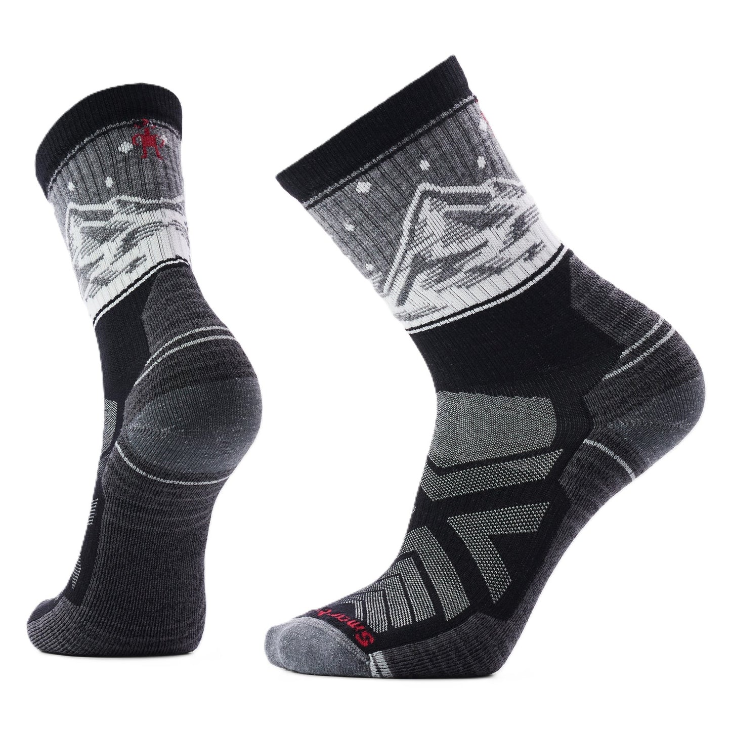 Smartwool Hike Valley View Crew Socks - Black | Light Cushion