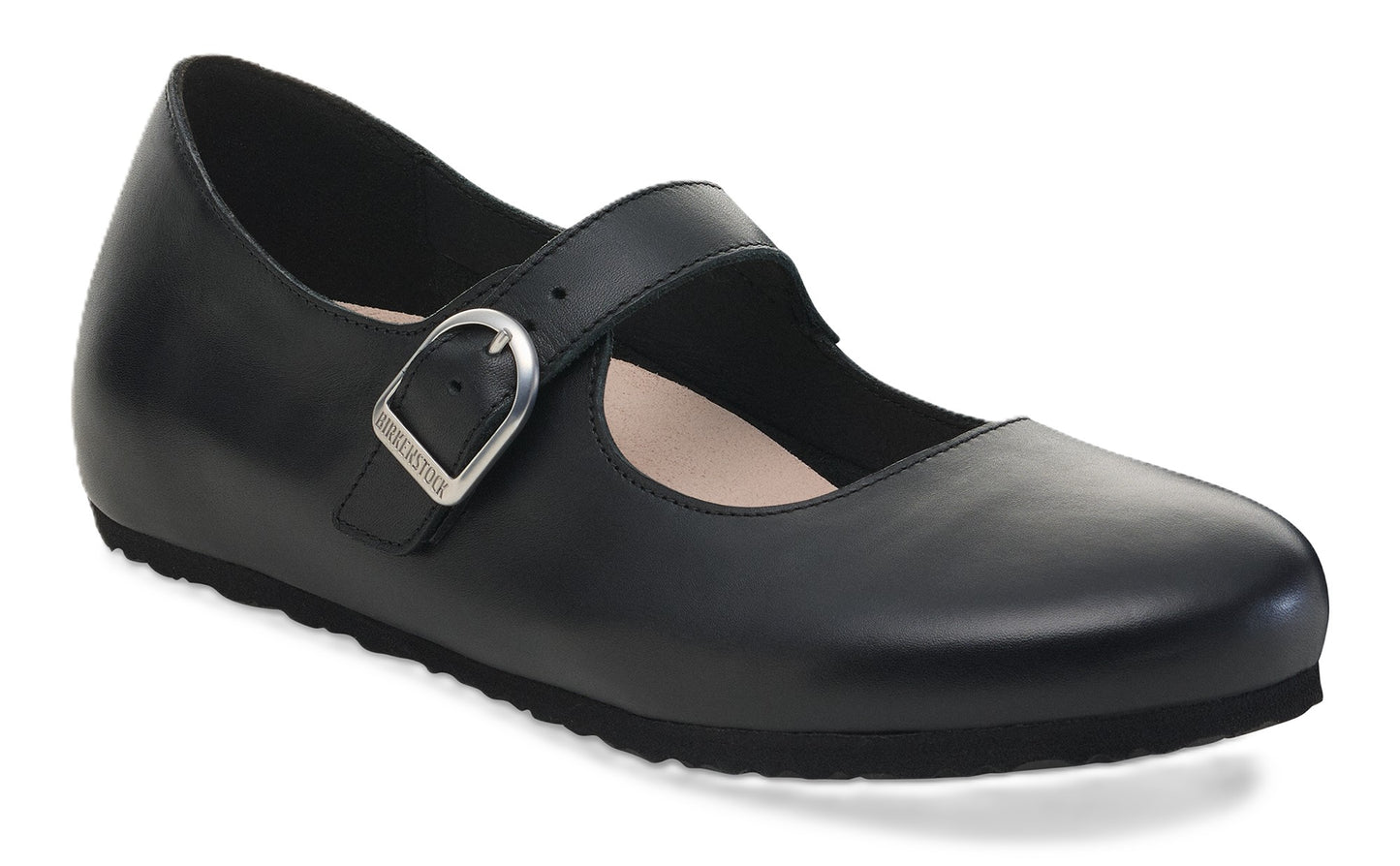 Birkenstock Santa Clarita Mary Jane - Black Leather Shoe