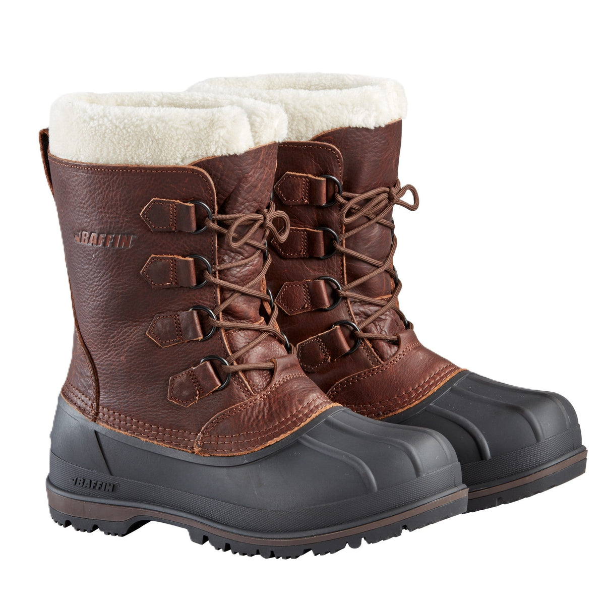Baffin Canada Men's Winter Boot - Brown Leather with Rubber - Grady’s Feet Essentials - Grady’s Feet Essentials