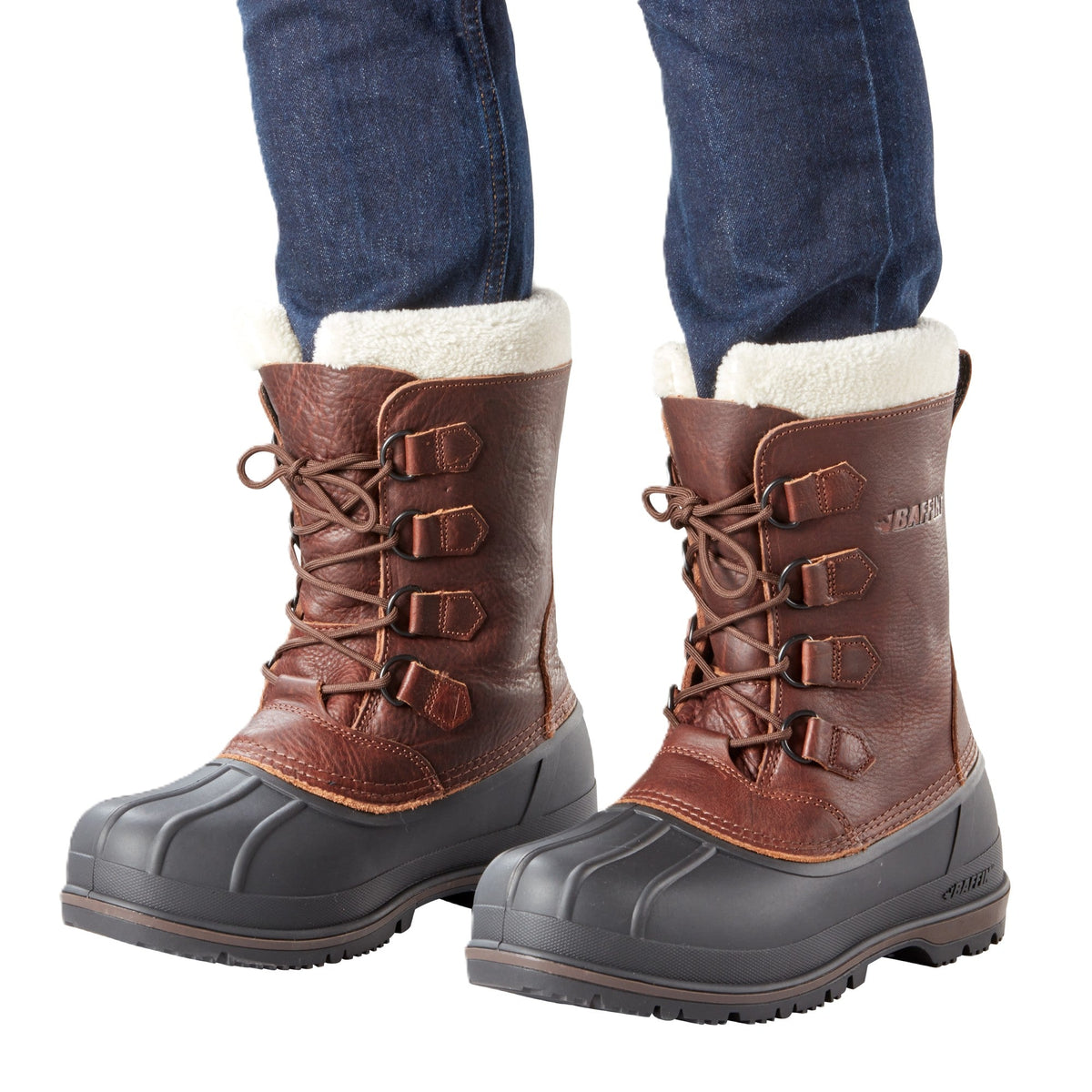 Baffin Canada Men's Winter Boot - Brown Leather with Rubber - Grady’s Feet Essentials - Grady’s Feet Essentials