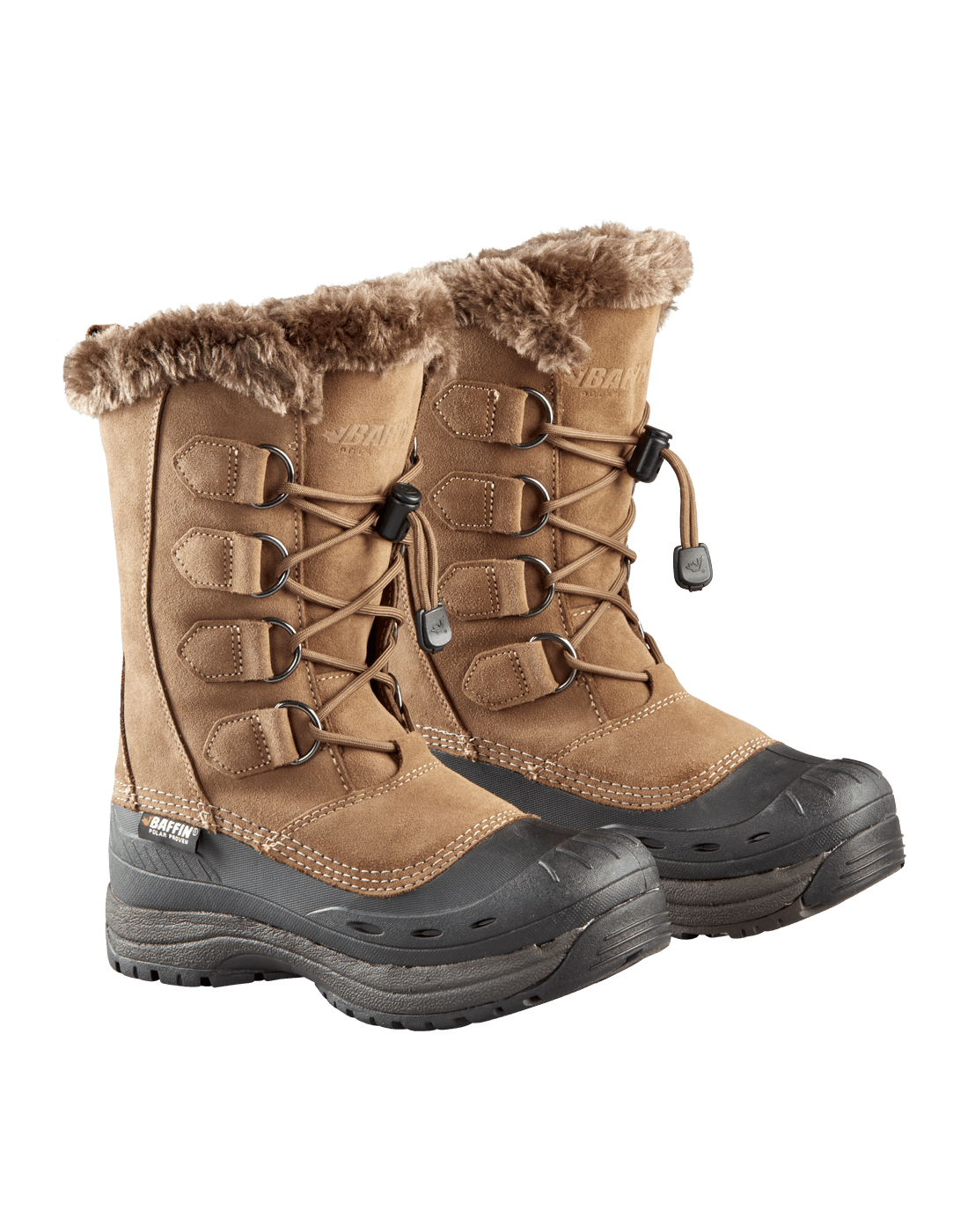 Baffin Chloe Women's Winter Boot - Taupe Suede Leather with Rubber - Grady’s Feet Essentials - Baffin