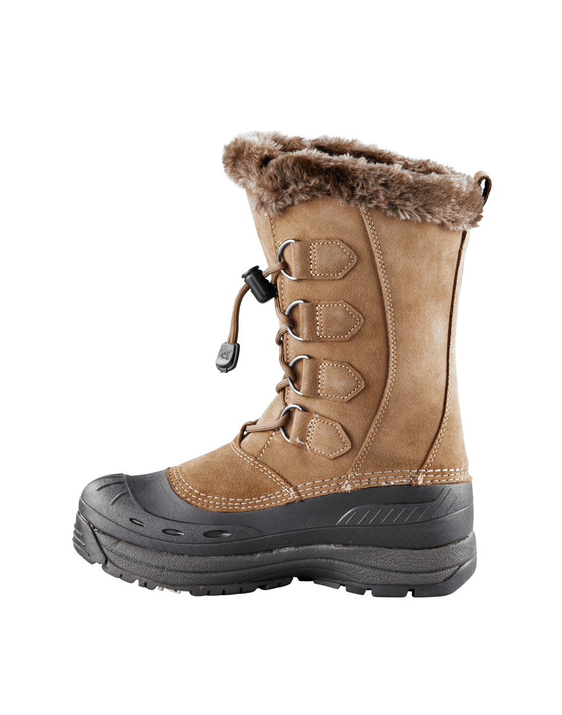 Baffin Chloe Women's Winter Boot - Taupe Suede Leather with Rubber - Grady’s Feet Essentials - Baffin