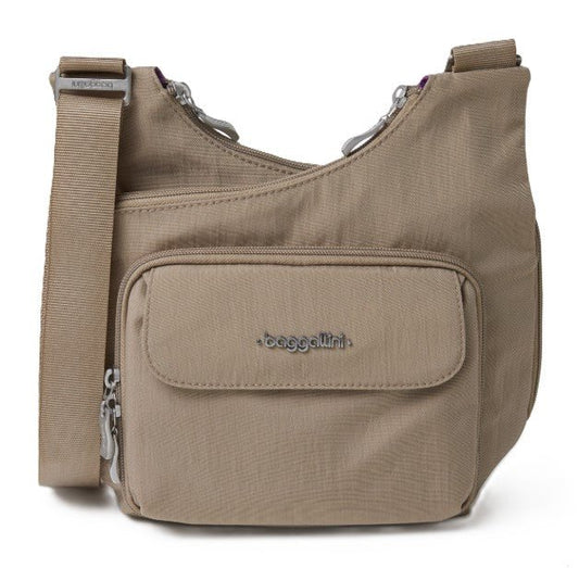 Baggallini Criss Cross Crossbody bag in Beach - Grady’s Feet Essentials - Baggallini