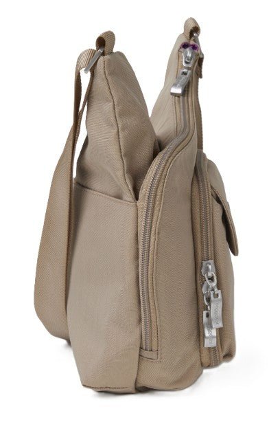 Baggallini Criss Cross Crossbody bag in Beach - Grady’s Feet Essentials - Baggallini