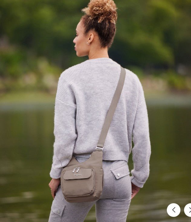 Baggallini Criss Cross Crossbody bag in Beach - Grady’s Feet Essentials - Baggallini