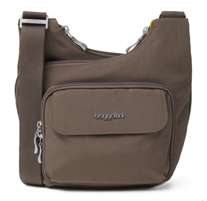 Baggallini Criss Cross Crossbody Portabello - Grady’s Feet Essentials - Baggallini