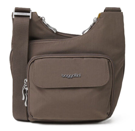 Baggallini Criss Cross Crossbody Portabello - Grady’s Feet Essentials - Baggallini