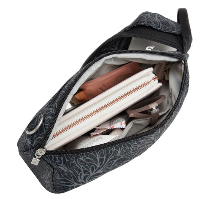 Baggallini Medium Sling Midnight Blossom - Grady’s Feet Essentials - Baggallini