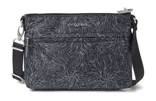 Baggallini Memento Crossbody Midnight Blossom - Grady’s Feet Essentials - Baggallini