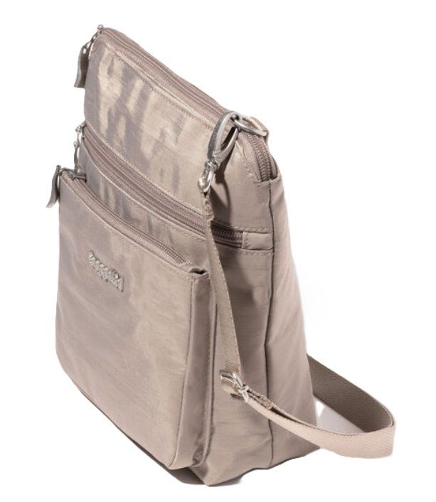 Baggallini Modern Pocket Crossbody Bag - Moonrock | RFID Protected Pocket - Grady’s Feet Essentials - Baggallini