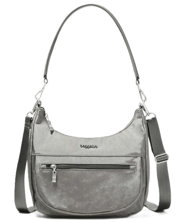 Baggallini Modern Pocket Half Moon Bag in Stirling Shimmer - Grady’s Feet Essentials - Baggallini