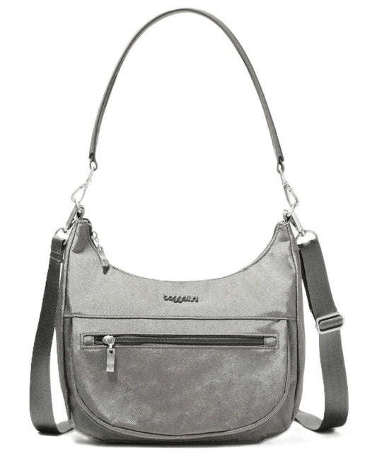 Baggallini Modern Pocket Half Moon Bag in Stirling Shimmer - Grady’s Feet Essentials - Baggallini