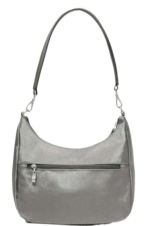 Baggallini Modern Pocket Half Moon Bag in Stirling Shimmer - Grady’s Feet Essentials - Baggallini
