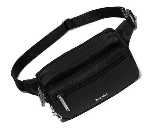 Baggallini Securtex Anti - Theft Belt Bag Sling Black - Grady’s Feet Essentials - Baggallini