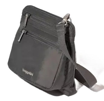 Baggallini Securtex Anti-Theft Crossbody Bag Charcoal - Grady’s Feet Essentials - Baggallini