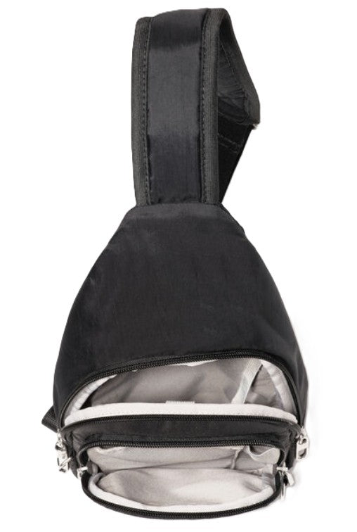 Baggallini Securtex Anti - Theft Daytripper Sling Black - Grady’s Feet Essentials - Baggallini