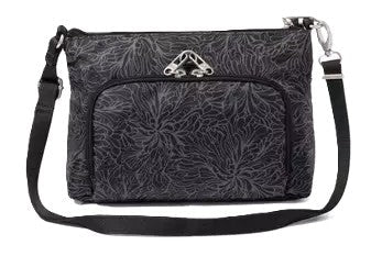 Baggallini Securtex Anti-Theft Keepsake Crossbody Bag Midnight Blossom - Grady’s Feet Essentials - Baggallini