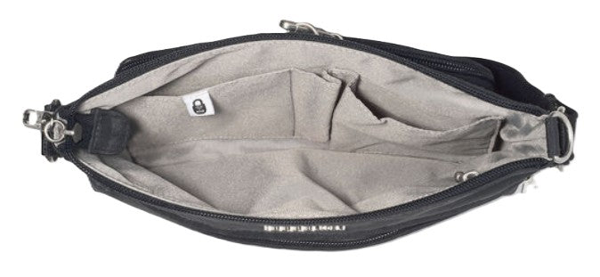 Baggallini Securtex Anti - Theft Memento Crossbody Bag Black - Grady’s Feet Essentials - Baggallini