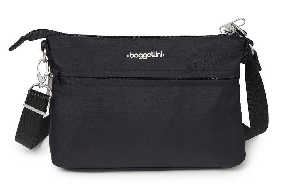 Baggallini Securtex Anti - Theft Memento Crossbody Bag Black - Grady’s Feet Essentials - Baggallini