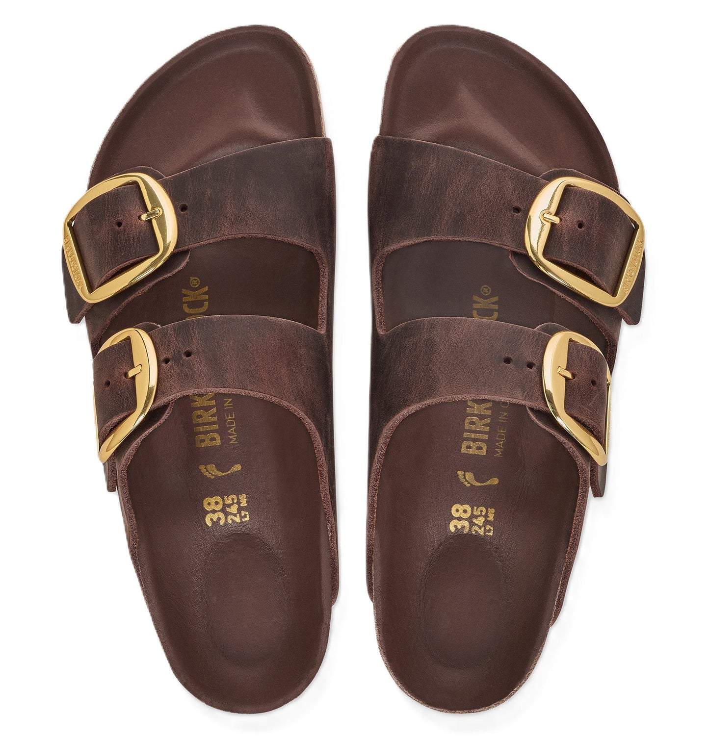 Birkenstock Arizona Big Buckle Sandals - Habana Oiled Leather - Grady’s Feet Essentials - Birkenstock