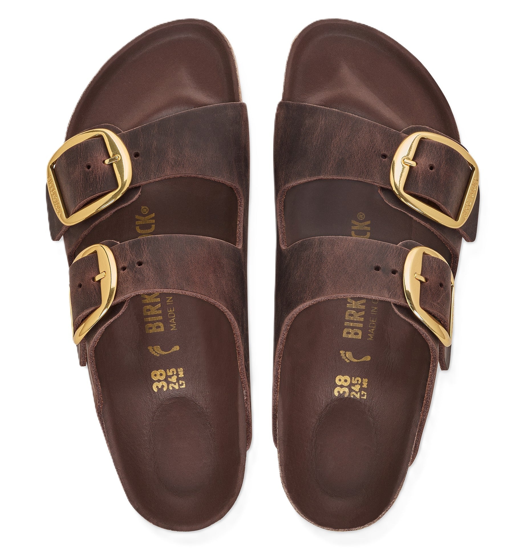 Birkenstock Arizona Big Buckle Sandals - Habana Oiled Leather - Grady’s Feet Essentials - Birkenstock
