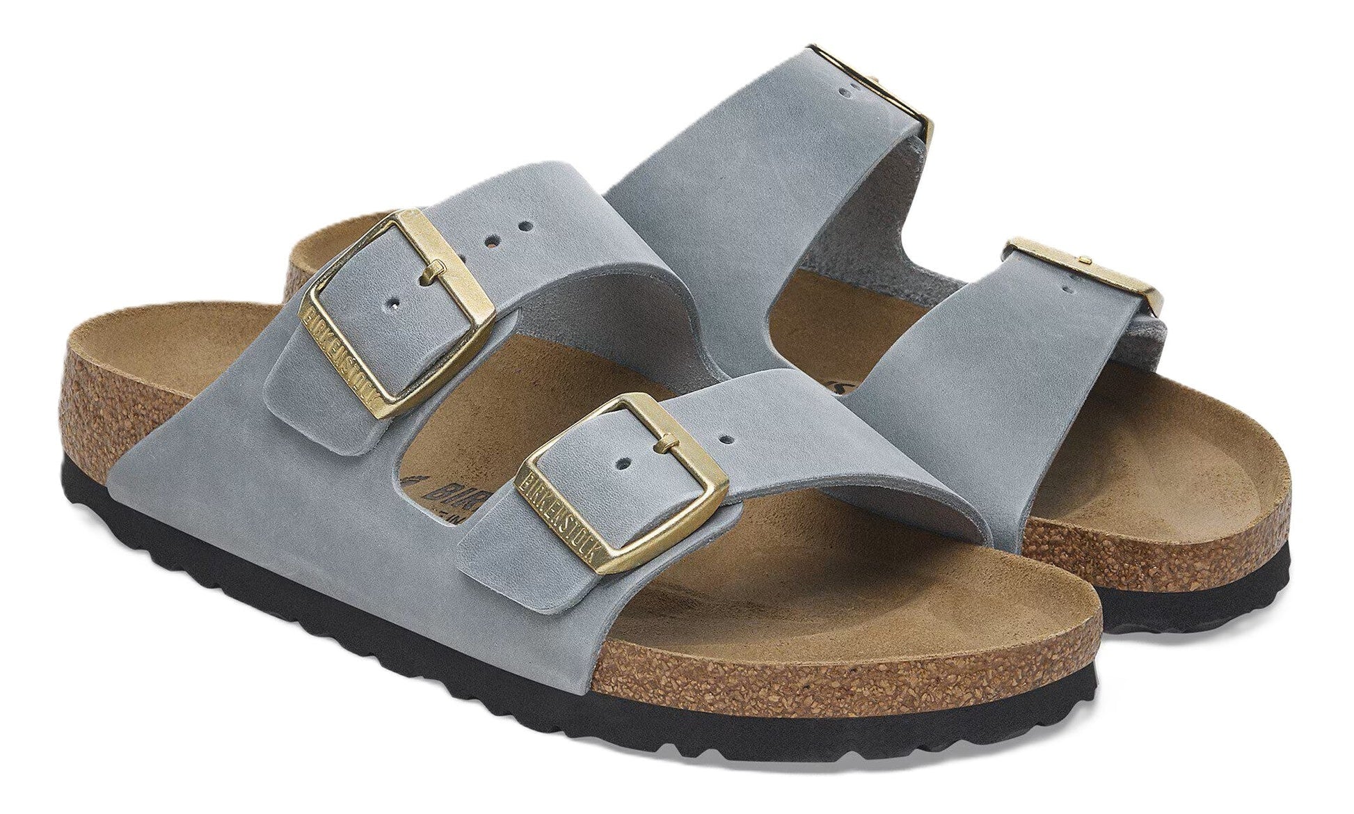 Birkenstock Arizona Sandals - Basalt Grey Oiled Leather | Comfortable Cork Footbed - Grady’s Feet Essentials - Birkenstock