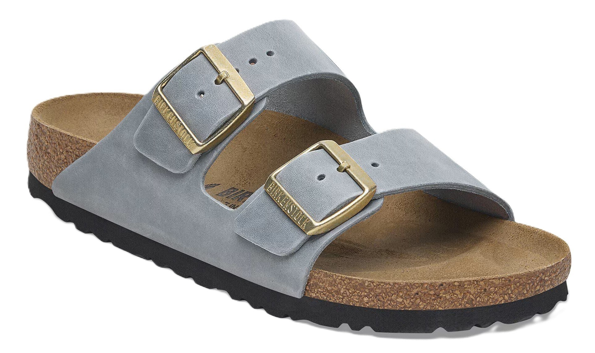 Birkenstock Arizona Sandals - Basalt Grey Oiled Leather | Comfortable Cork Footbed - Grady’s Feet Essentials - Birkenstock