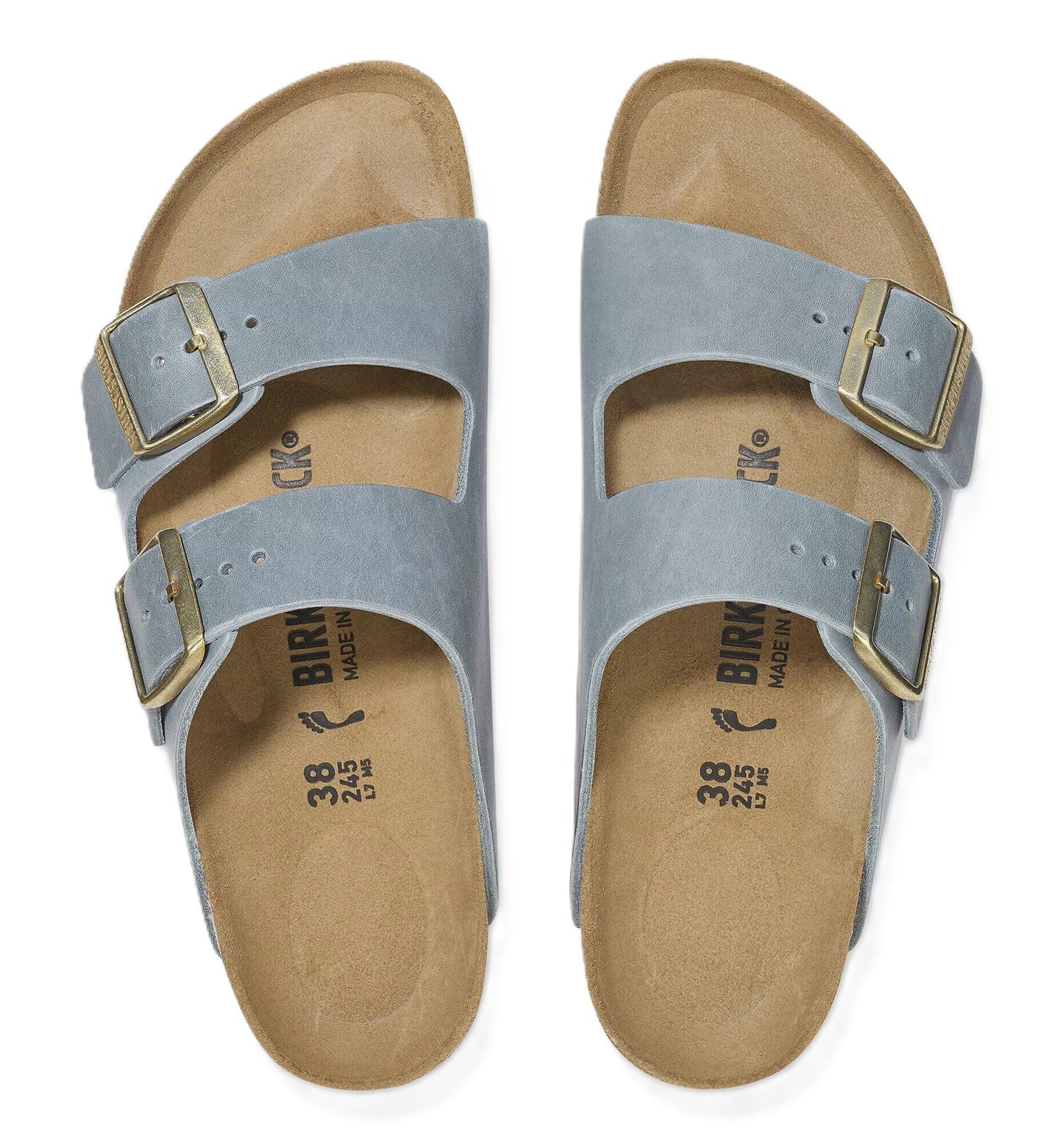 Birkenstock Arizona Sandals - Basalt Grey Oiled Leather | Comfortable Cork Footbed - Grady’s Feet Essentials - Birkenstock
