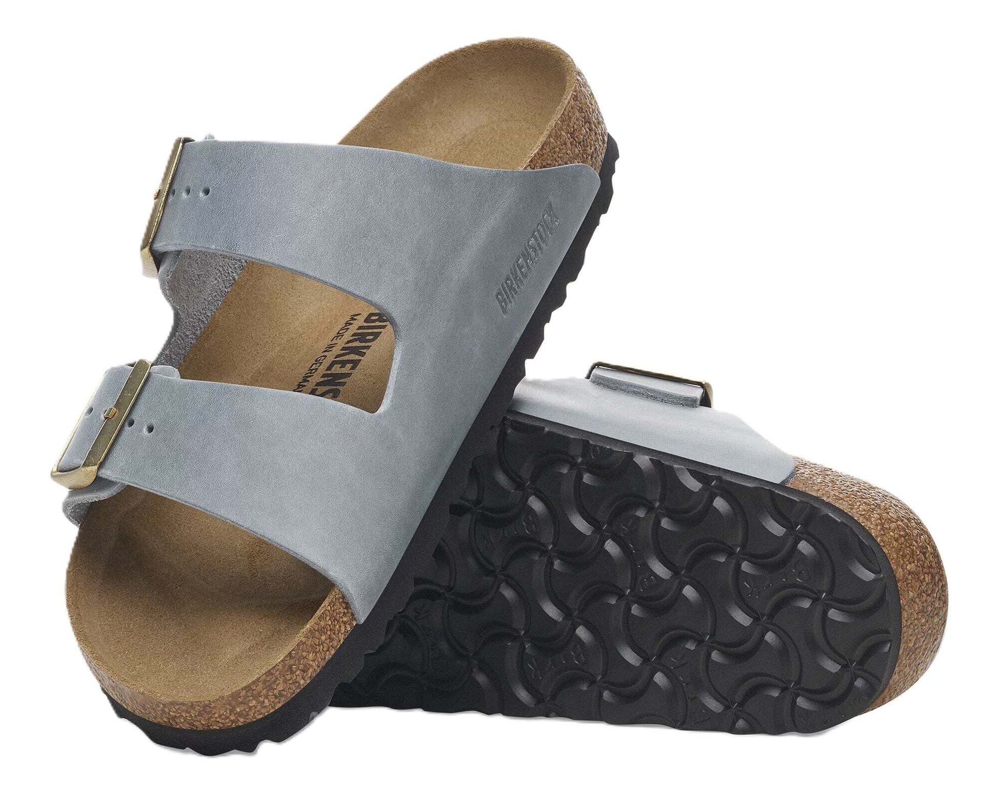 Birkenstock Arizona Sandals - Basalt Grey Oiled Leather | Comfortable Cork Footbed - Grady’s Feet Essentials - Birkenstock