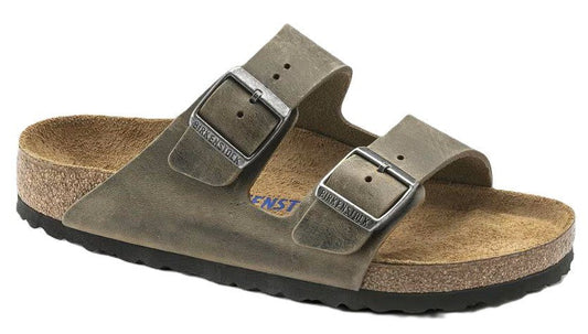 Birkenstock Arizona Sandals - Khaki Oiled Leather | Soft Footbed - Grady’s Feet Essentials - Birkenstock