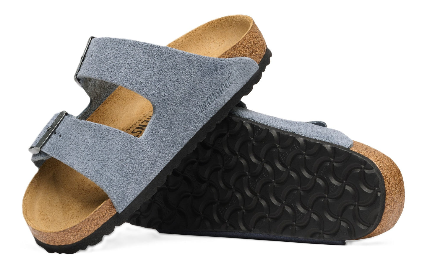 Birkenstock Arizona Sandals - Stone Blue Suede Leather - Grady’s Feet Essentials - Birkenstock