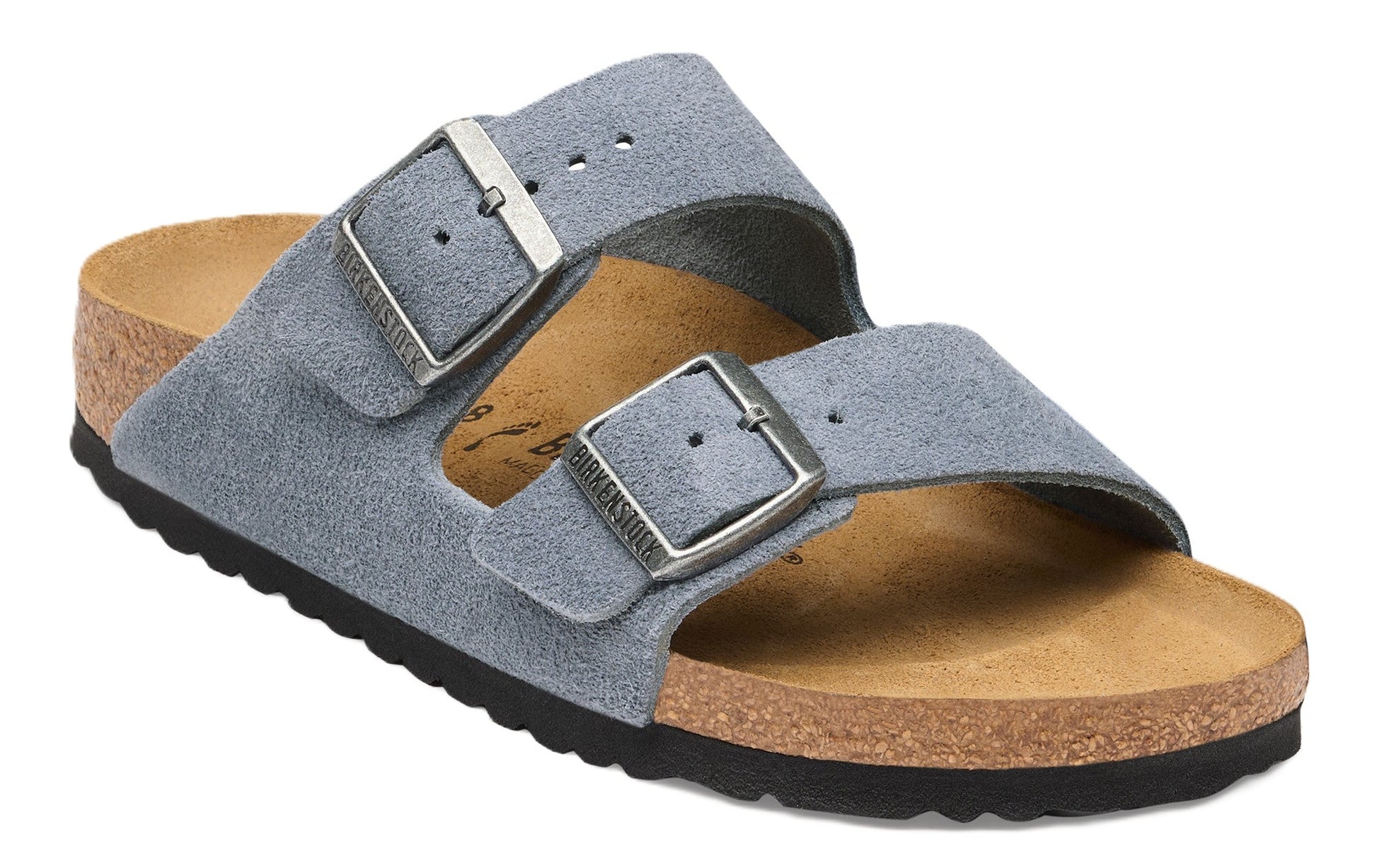 Birkenstock Arizona Sandals - Stone Blue Suede Leather - Grady’s Feet Essentials - Birkenstock