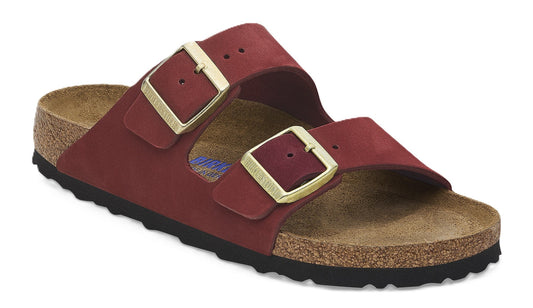 Birkenstock Arizona Sandals - Zinfandel Nubuck Leather (Soft Footbed) - Grady’s Feet Essentials - Birkenstock
