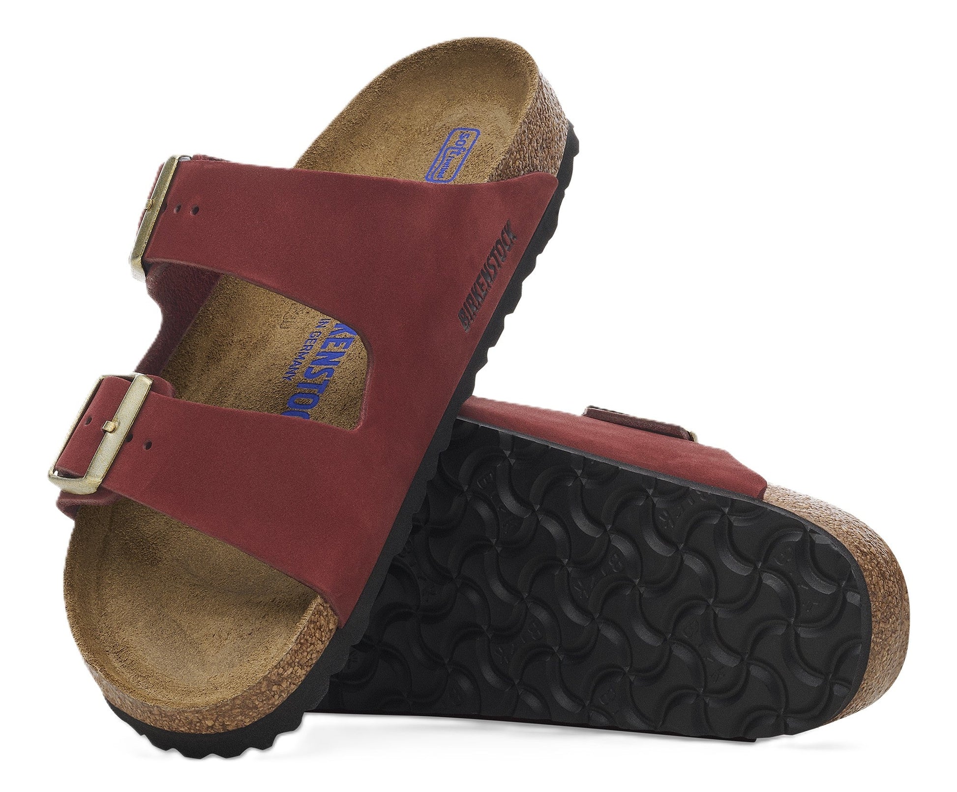 Birkenstock Arizona Sandals - Zinfandel Nubuck Leather (Soft Footbed) - Grady’s Feet Essentials - Birkenstock