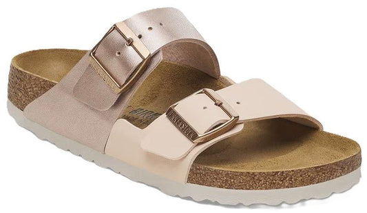 Birkenstock Arizona Split Sandals - New Beige/Copper Birko - Flor | Comfortable Cork Footbed - Grady’s Feet Essentials - Birkenstock