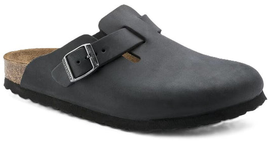 Birkenstock Boston Clog - Black Oiled Leather | Comfortable Cork Footbed - Grady’s Feet Essentials - Birkenstock