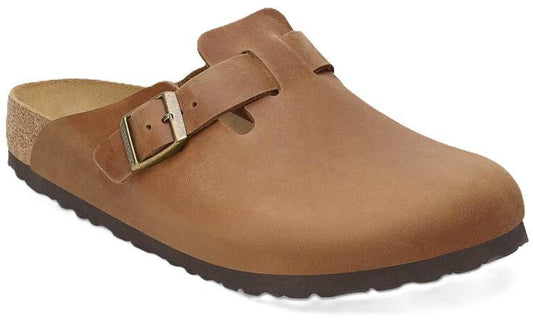 Birkenstock Boston Clog - Cognac Oiled Leather | Comfortable Cork Footbed - Grady’s Feet Essentials - Birkenstock