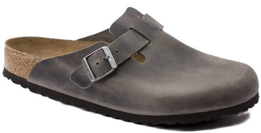 Birkenstock Boston Clog - Iron Oiled Leather | Soft Footbed - Grady’s Feet Essentials - Birkenstock