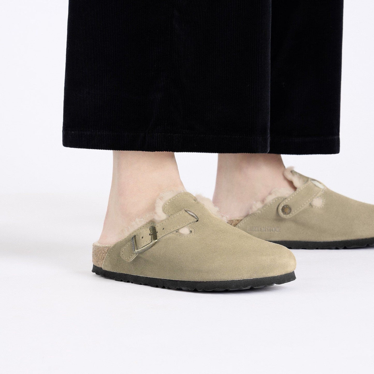 Birkenstock Boston Clog - Taupe Suede Leather | Cozy Shearling Lining - Grady’s Feet Essentials - Birkenstock