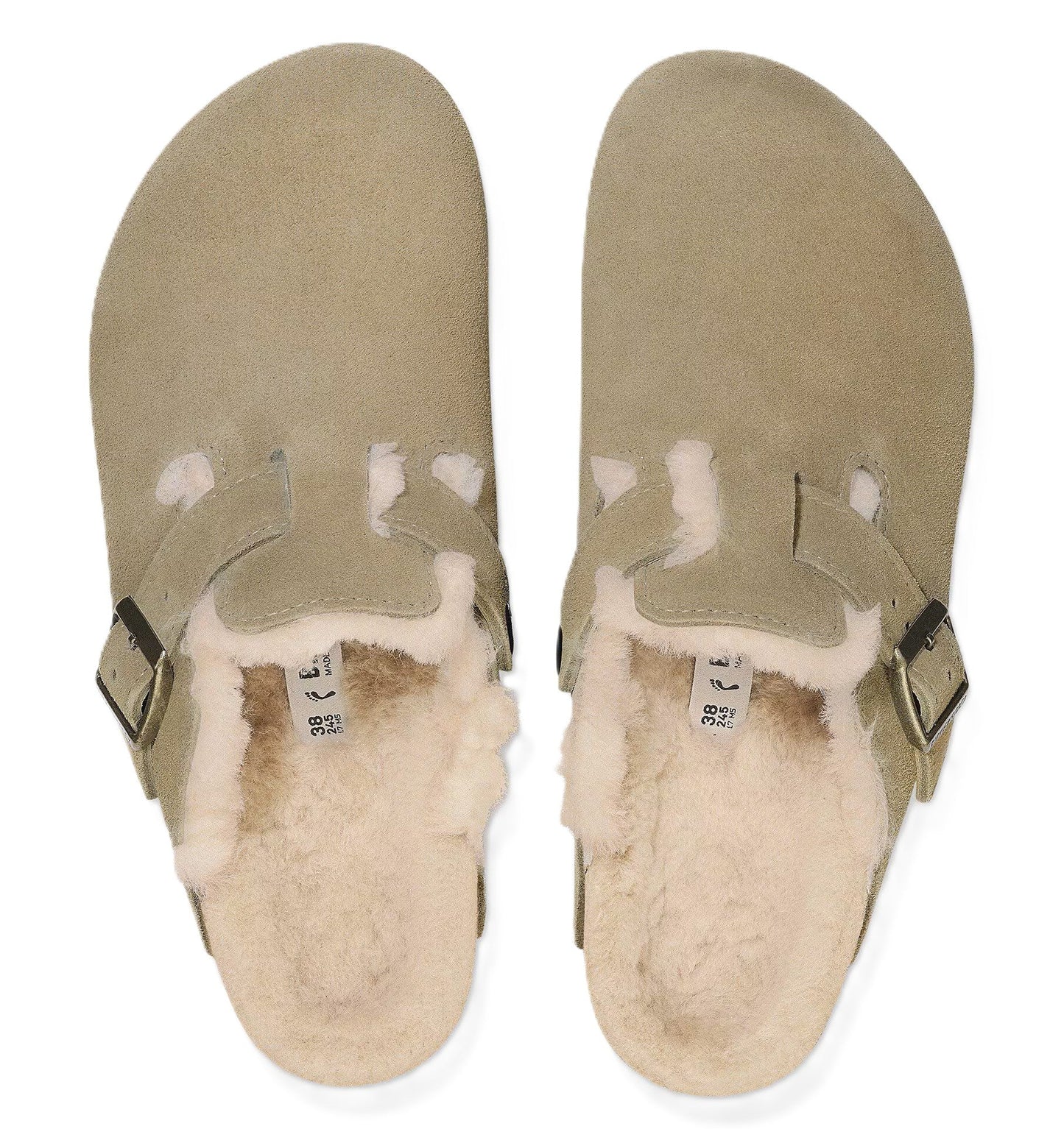 Birkenstock Boston Clog - Taupe Suede Leather | Cozy Shearling Lining - Grady’s Feet Essentials - Birkenstock