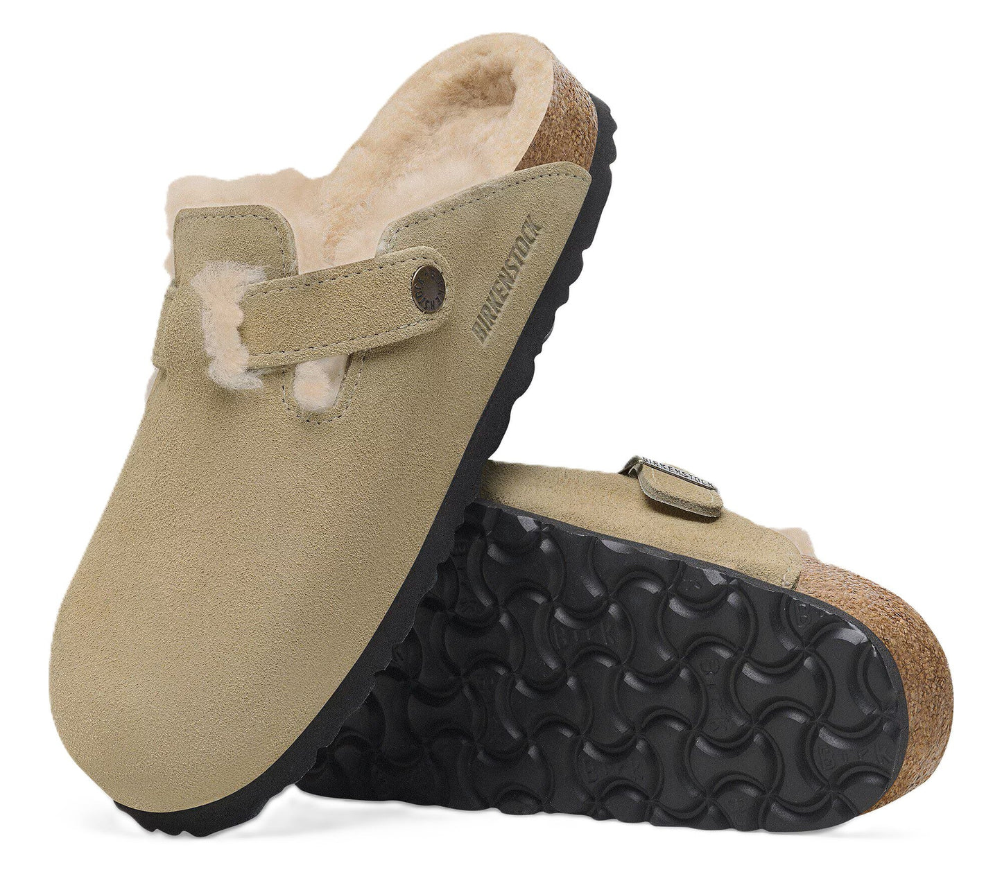 Birkenstock Boston Clog - Taupe Suede Leather | Cozy Shearling Lining - Grady’s Feet Essentials - Birkenstock