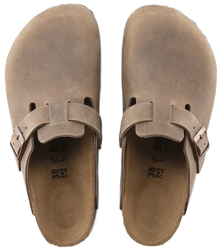 Birkenstock Boston Clog - Tobacco Brown Oiled Leather | Comfortable Cork Footbed - Grady’s Feet Essentials - Birkenstock