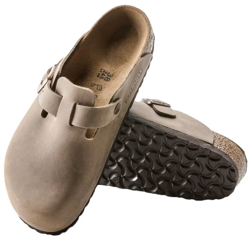Birkenstock Boston Clog - Tobacco Brown Oiled Leather | Comfortable Cork Footbed - Grady’s Feet Essentials - Birkenstock