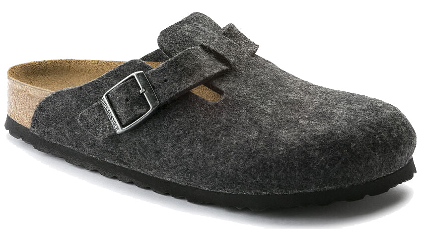 Birkenstock Boston Wool Felt Anthracite - Grady’s Feet Essentials - Birkenstock