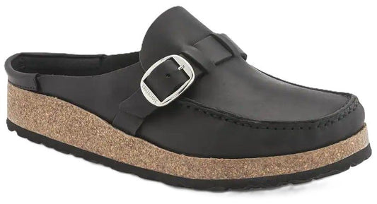 Birkenstock Buckley Clog - Black Oiled Leather | Comfortable Cork Footbed - Grady’s Feet Essentials - Birkenstock