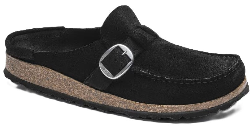 Birkenstock Buckley Clog - Black Suede Leather | Comfortable Cork Footbed - Grady’s Feet Essentials - Birkenstock