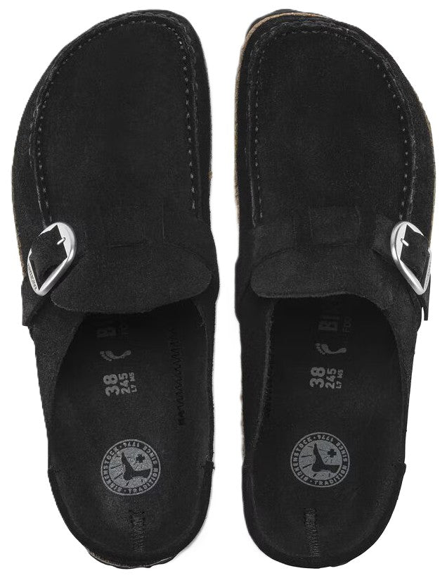 Birkenstock Buckley Clog - Black Suede Leather | Comfortable Cork Footbed - Grady’s Feet Essentials - Birkenstock